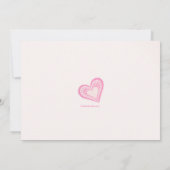 ハートモンタージュピンク招待状 招待状 (裏面)