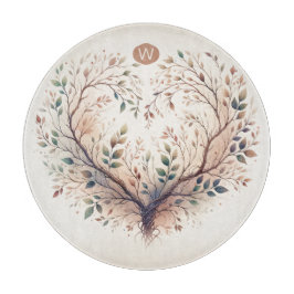 ハートユニークモノグラム切断板 カッティングボード