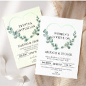 ハートユーカリ結婚式招待状 招待状