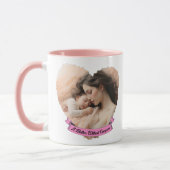 ハートユー、カスタム文字および写真 マグカップ (左)