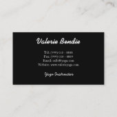 ハートヨガ先生用名刺 名刺 (裏面)