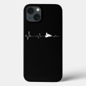 ハートラインスノーモービルギフトアイディアスノーモービル Case-Mate iPhoneケース (裏面)