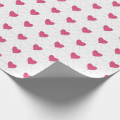 ハートラインGtraphic Valentines Love Pattern ラッピングペーパー (角)