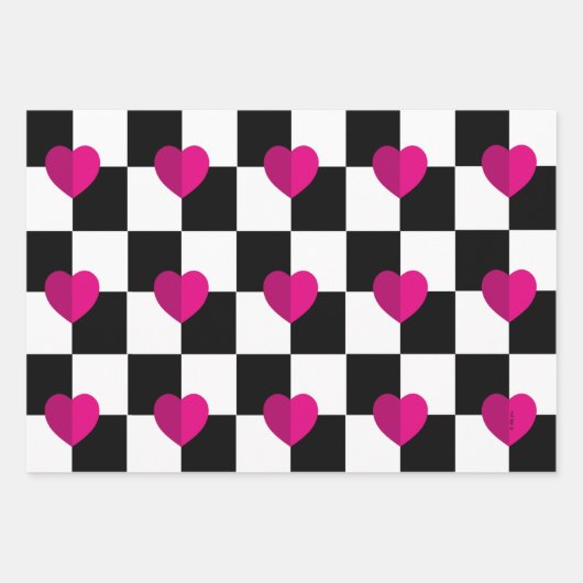 ハートラッピング紙シート ラッピングペーパーシート (正面)