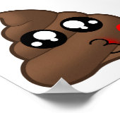 ハートラブウンチ絵文字 ポスター (角)