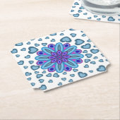 ハートラブガールフレンド妻周年記念ギフトパーティー ペーパーコースター (アングル)