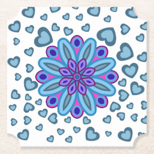 ハートラブガールフレンド妻周年記念ギフトパーティー ペーパーコースター