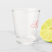 ハートラブショットグラス ショットグラス (左)