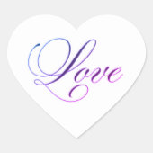 ハートラブステッカー ハートシール (正面)