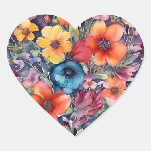 ハートラブステッカー ハートシール (正面)