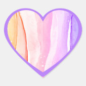 ハートラブステッカー ハートシール (正面)