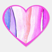 ハートラブステッカー ハートシール (正面)