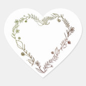ハートラブステッカー ハートシール (正面)