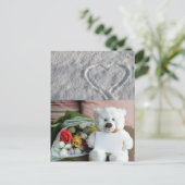 ハートラブデート運命の運命をパーソナライズ ポストカード (スタンド正面)