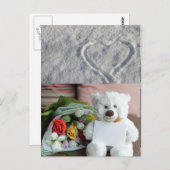 ハートラブデート運命の運命をパーソナライズ ポストカード (正面/裏面)