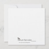 ハートラブノットウェスタンウェディング日付を保存 セーブザデート (裏面)