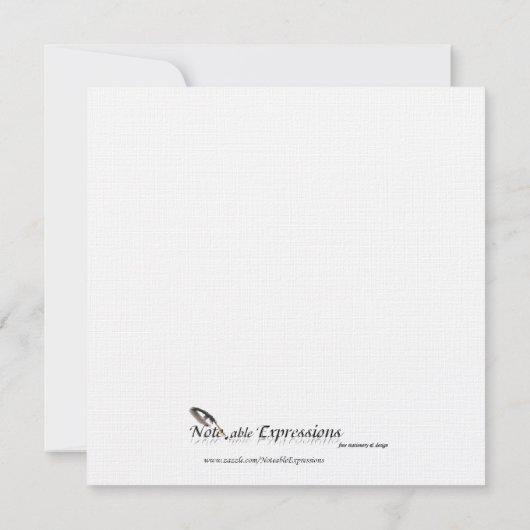 ハートラブノットウェスタンウェディング日付を保存 セーブザデート (裏面)