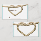 ハートラブノットウェスタン結婚ズ座席表 プレイスカード (正面/裏面)