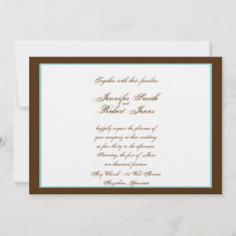 ハートラブノットウェスタン結婚式招待状 招待状