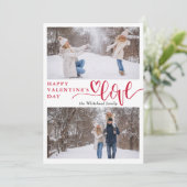 ハートラブフォトコラージバレンタイン シーズンカード (スタンド正面)