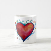 ハートラブホワイト11オズクラシックムグ コーヒーマグカップ (中央)