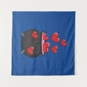 ハートラブポーション タペストリー (正面(横))