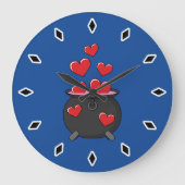 ハートラブポーション ラージ壁時計 (正面)