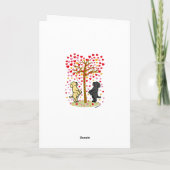 ハートラブラドール記念日カードのシャワー シーズンカード (裏面)