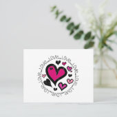 ハートラブラブラブ ポストカード (スタンド正面)