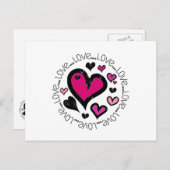 ハートラブラブラブ ポストカード (正面/裏面)