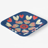 ハートラブ紙プレート ペーパープレート (傾斜あり)