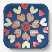 ハートラブ紙プレート ペーパープレート (正面)