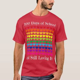 ハートラブ100日の学校の先生男の子の女の子 Tシャツ