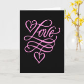 ハートラブ ヴァレンタインデー ロマンチック ユニーク ギフト カード (黄色い花)