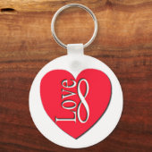 ハートラブ(8)インフィニティ キーホルダー (正面)