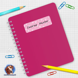 ハートラベル – ピンク ラベル