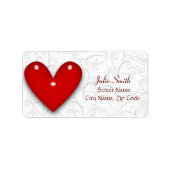 ハートラベル ラベル (正面)