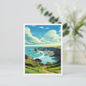 ハートランドキーデヴォンイングランドヴィンテージトラベル ポストカード (スタンド正面)