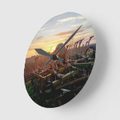 ハートランドクロックでの生活 ラウンド壁時計 (傾斜)