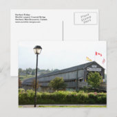 ハートランドブリッジ最長のカバーブリッジポストカード ポストカード (正面/裏面)