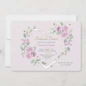 ハートリハーサルディナーを開く 招待状 (正面)