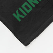 ハートリボン3月We衣服緑腎臓病 フリースブランケット (角)