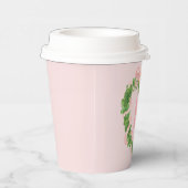 ハートリースとピンクボウ |モノグラム 紙コップ (右)