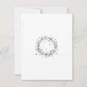 ハートリースの葉の返信カード 出欠カード (裏面)