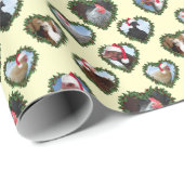 ハートリースチキンクリスマス ラッピングペーパー (ロールコーナー)