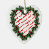 ハートリースフォトフレーム セラミックオーナメント (右)