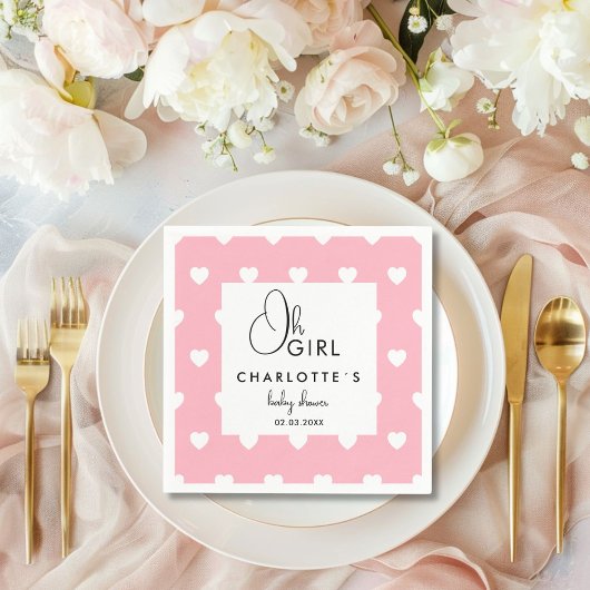 ハートリースベビーシャワー スタンダードカクテルナプキン