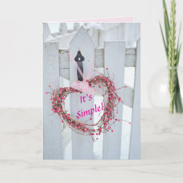 ハートリース全大事な行事ラブカード サンキューカード