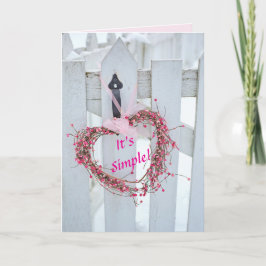 ハートリース全大事な行事ラブカード サンキューカード