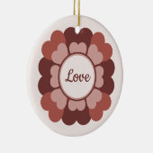 ハートリース セラミックオーナメント (右)